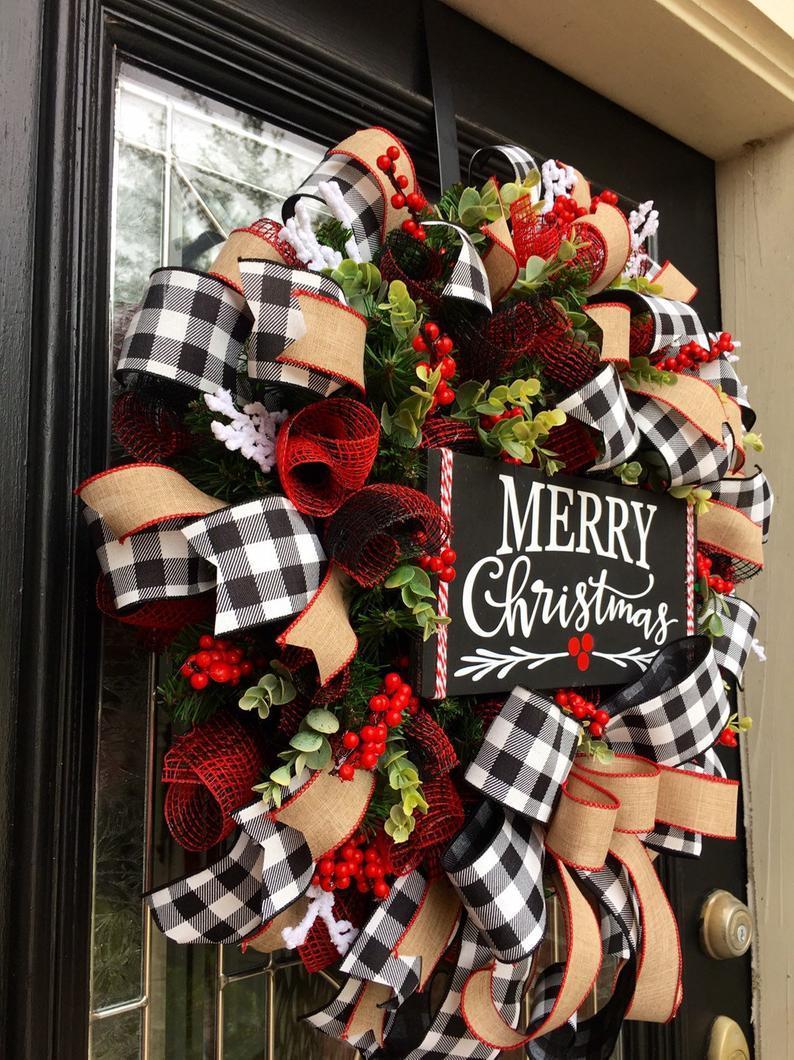 Christmas Bow Garland Decoration