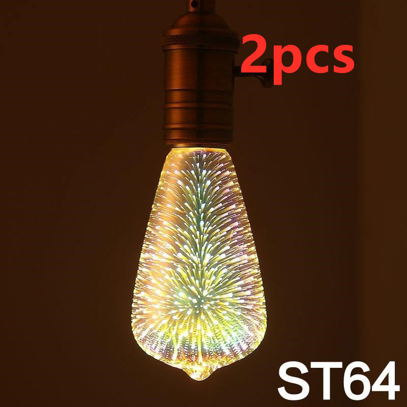 Visually Captivating LED Firework Light Bulb
