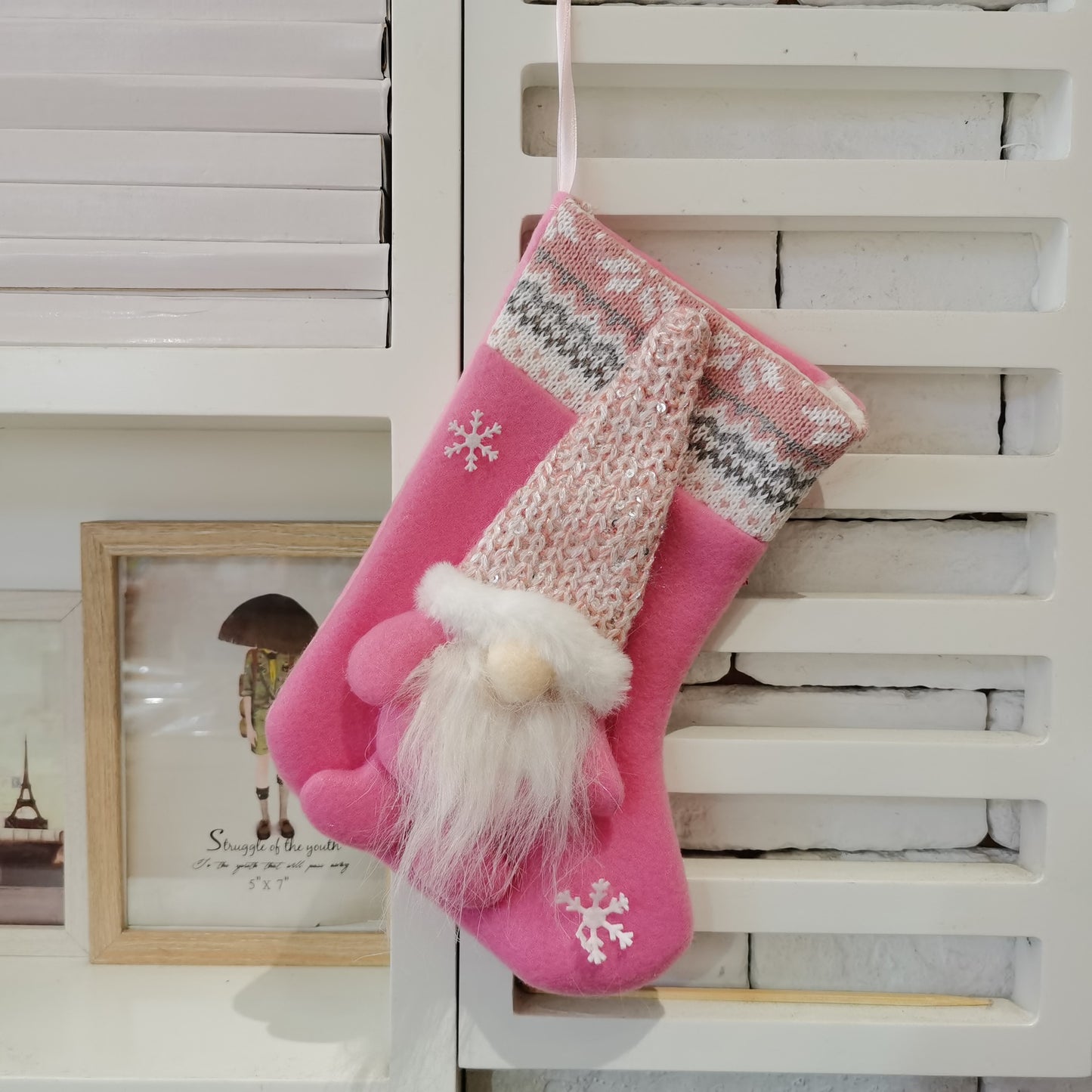 Santa Stockings Christmas Ornament