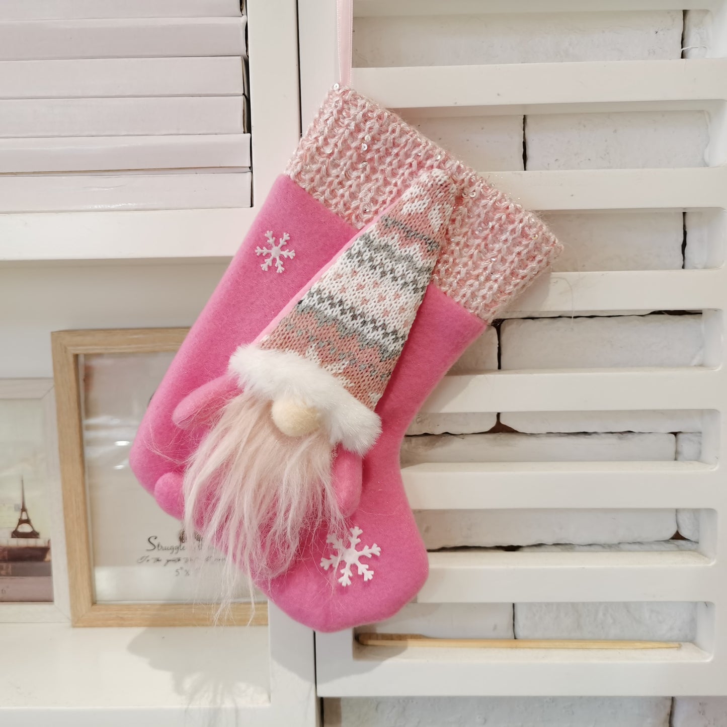 Santa Stockings Christmas Ornament