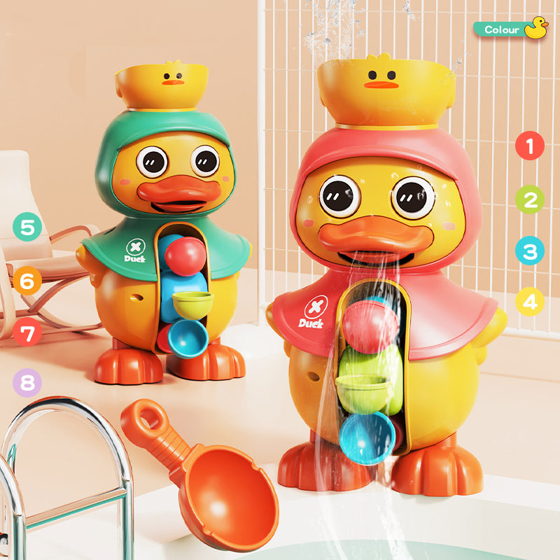 Cute Duck Water Wheel Bath Toy