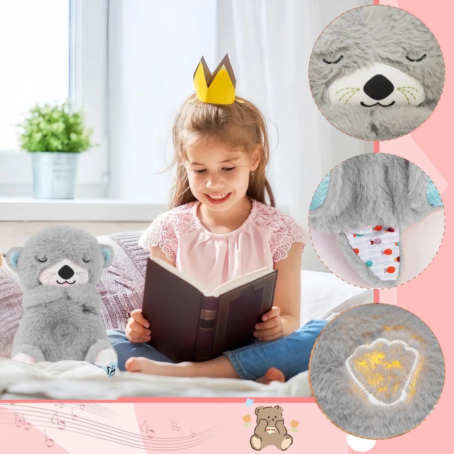 Breathing Bear Baby Soothing Plush Toy