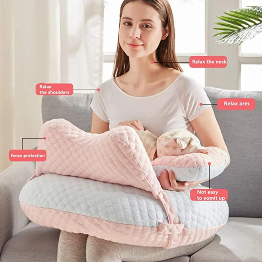Pink Nursing Pillow for Newborns