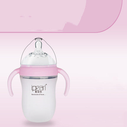 Soft Silicone Baby Bottle - Drop-proof for Newborns