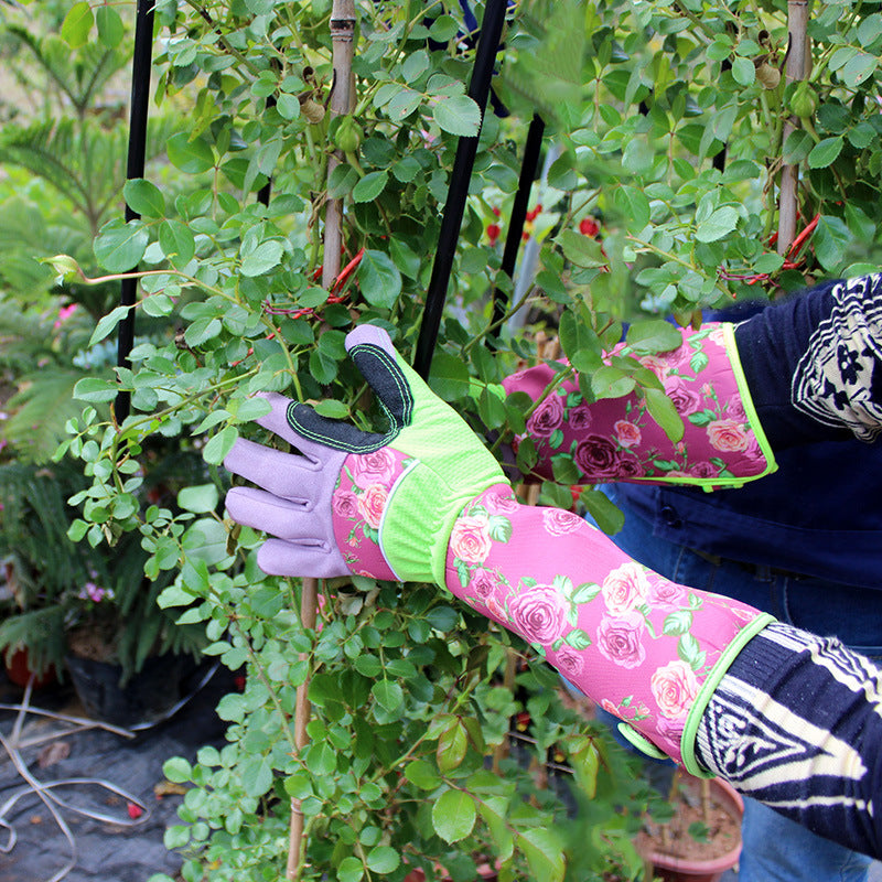 Stab-resistant Floral Gardening Gloves