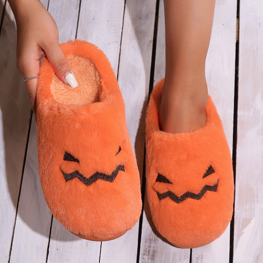 Luxury Pumpkin Cotton Slippers