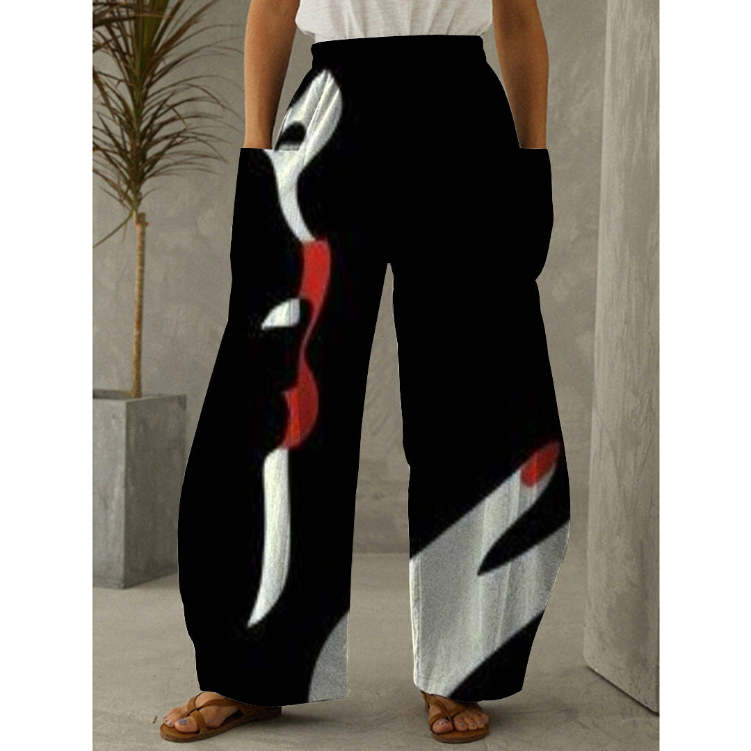 Fashion Graffiti Wide Leg Trousers