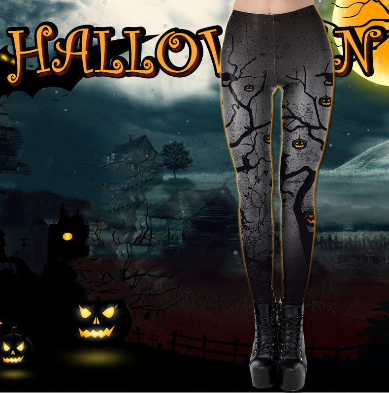 Women's Pumpkin Head Leggings