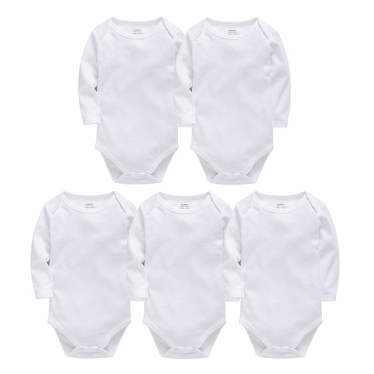 Pure Cotton Baby Onesies - Long Sleeve