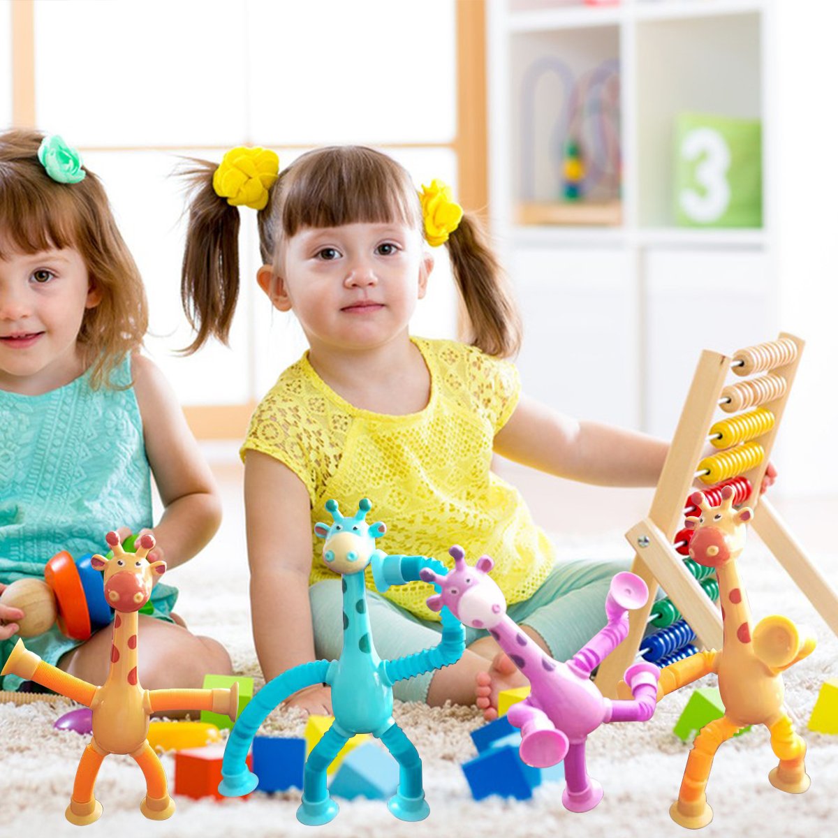 Giraffe Tubes Sensory Toy - Stress Relief & Fun