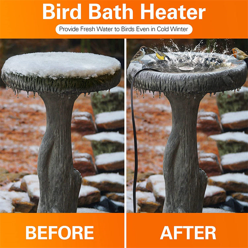 Winter Bird Bath Heater 70W - Waterproof & Thermostatically Controlled