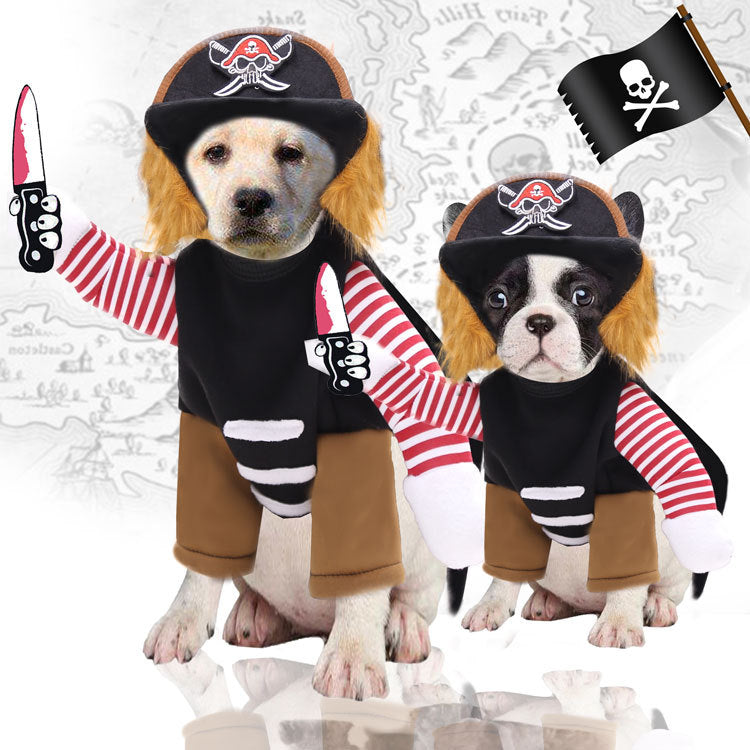 Halloween Pirate Pet Costume Set