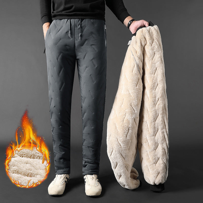 Men's Winter Velvet Fleece Jogging Pants