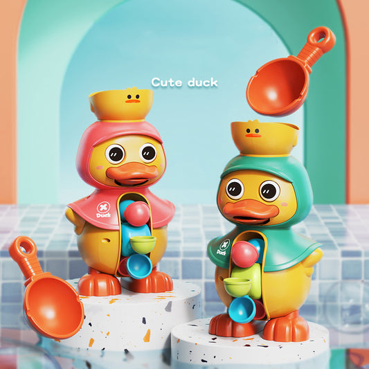 Cute Duck Water Wheel Bath Toy