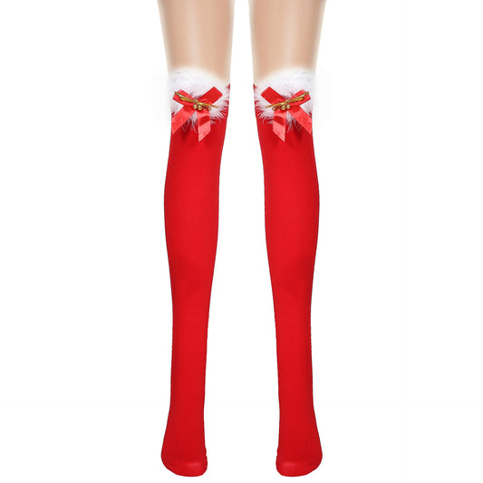 Red Long Bow Christmas Stockings