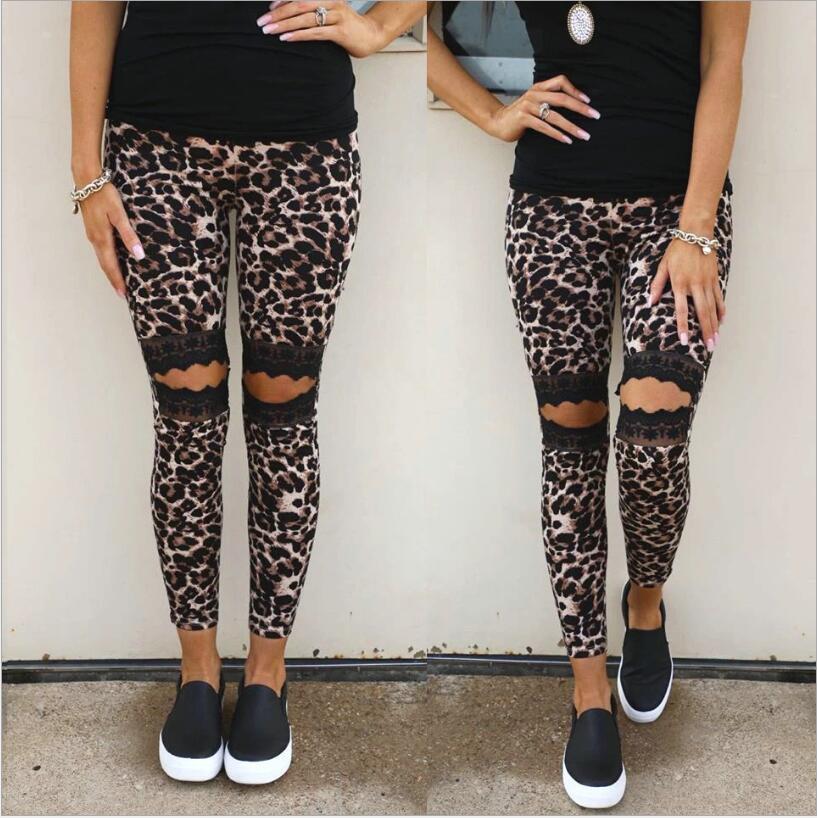 Leopard Print Lace Trousers