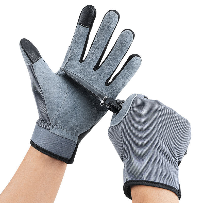 Touch Screen Deer Skin Gardening Gloves