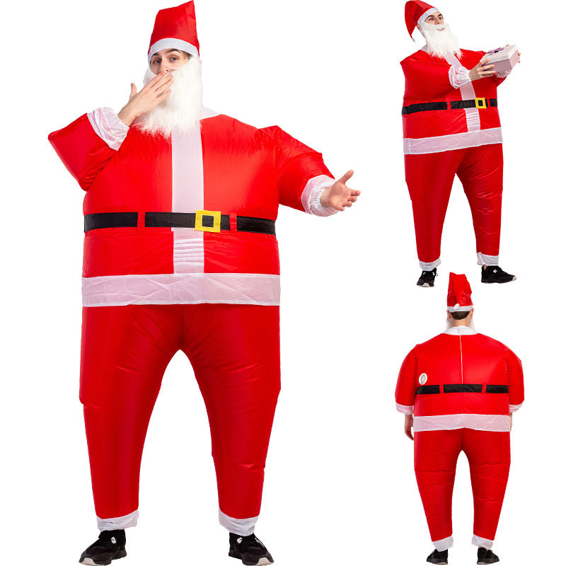 Inflatable Snowman Santa Costume