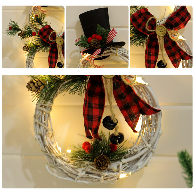 LED Christmas Wreath Garland