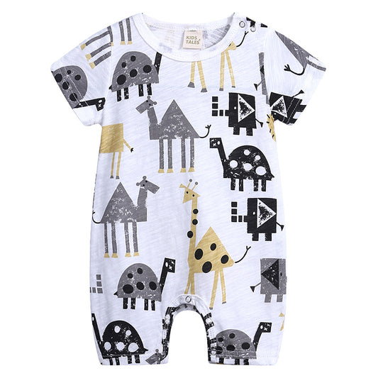 Summer Baby Onesies in Cute Animal Prints