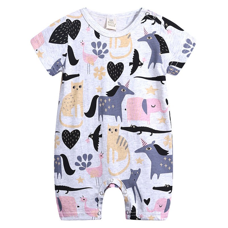 Summer Baby Onesies in Cute Animal Prints