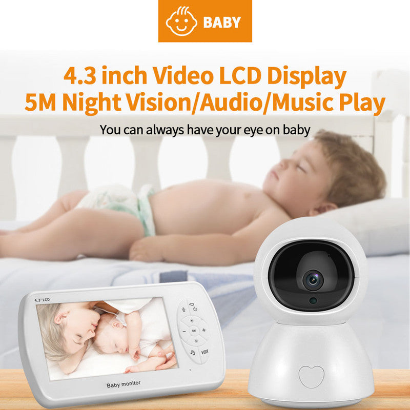 1080P Baby Monitor 4.3 Inch - Crystal Clear Video