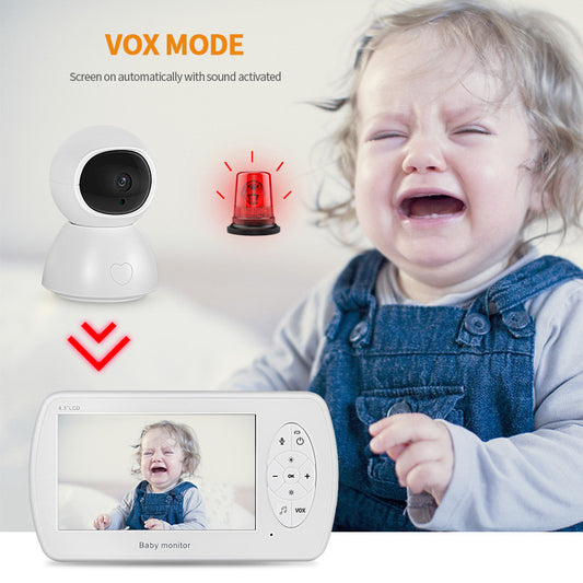 1080P Baby Monitor 4.3 Inch - Crystal Clear Video