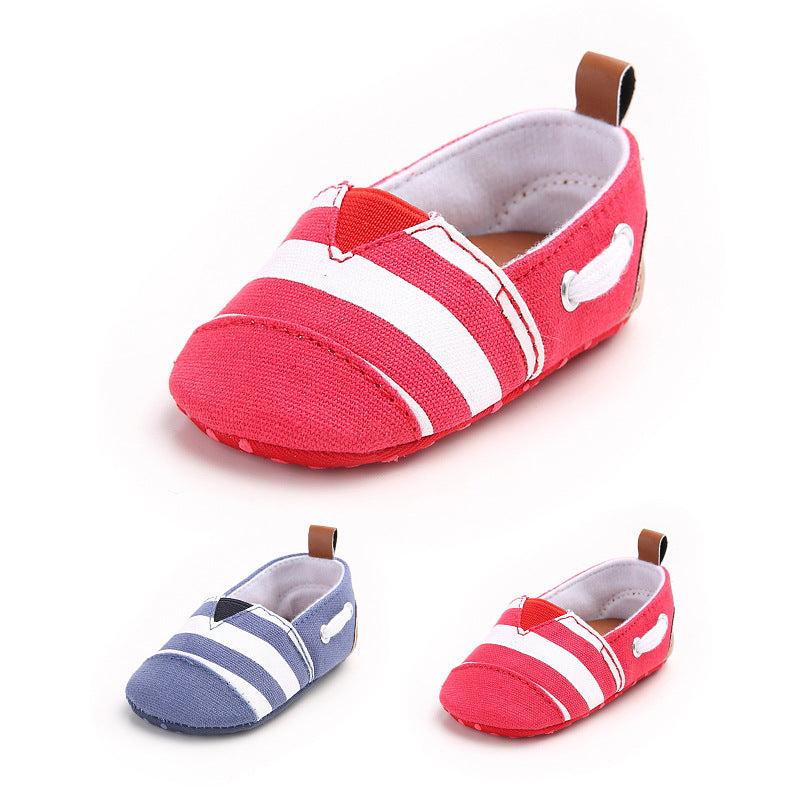 Soft Sole Toddler Shoes - Blue Red