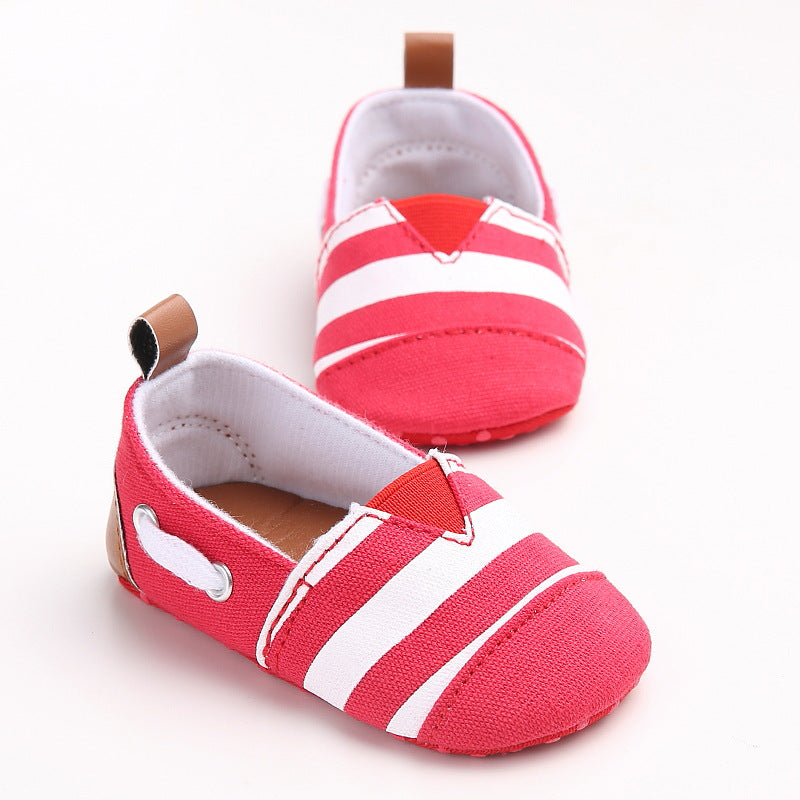 Soft Sole Toddler Shoes - Blue Red