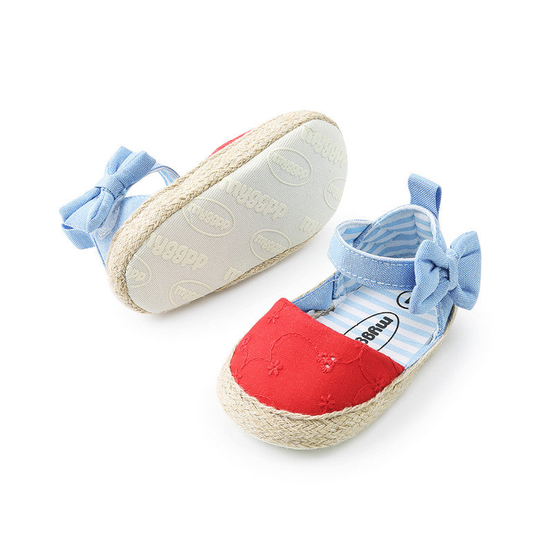 Breathable Baby Shoes with Bowknot Velcro