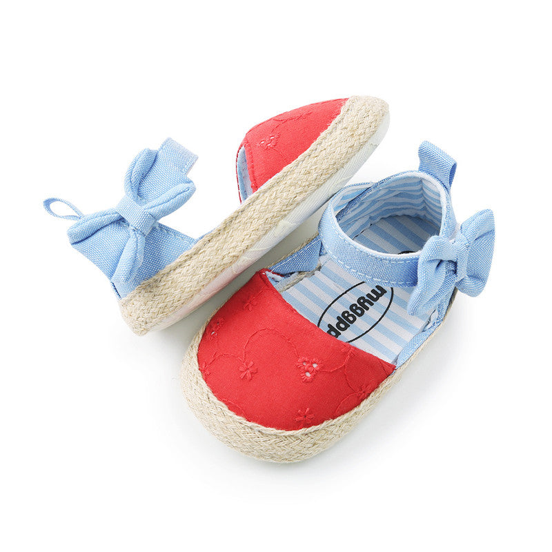 Breathable Baby Shoes with Bowknot Velcro