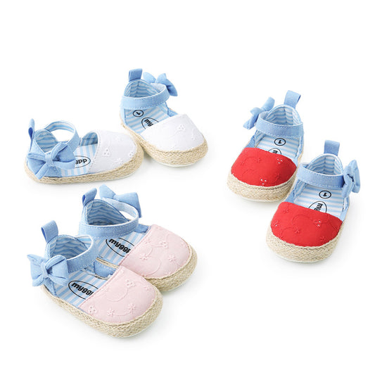 Breathable Baby Shoes with Bowknot Velcro