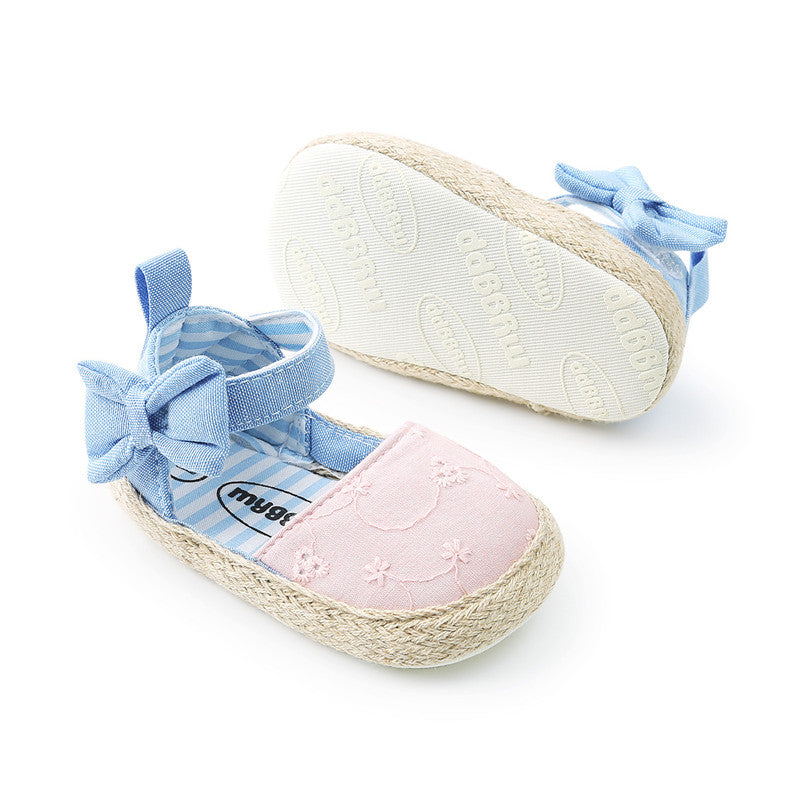 Breathable Baby Shoes with Bowknot Velcro