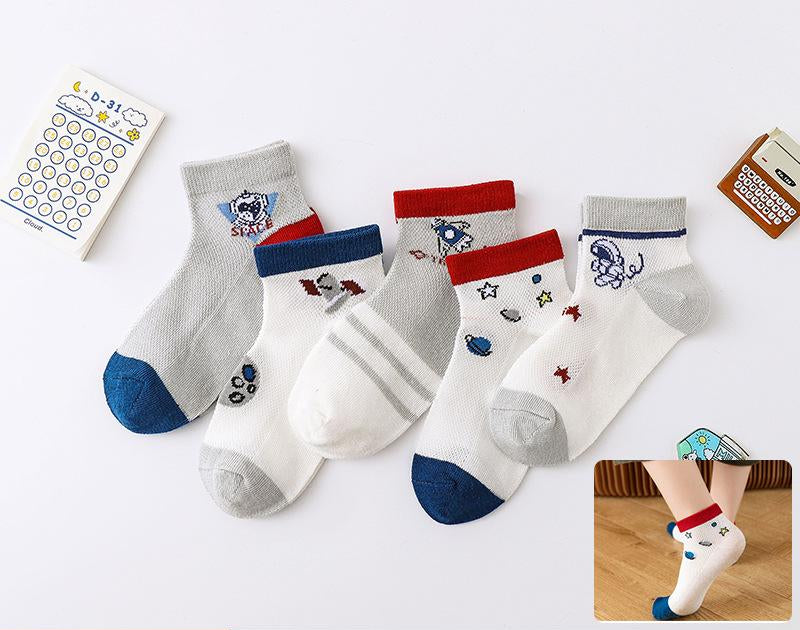 Kids' Breathable Cotton Short Socks