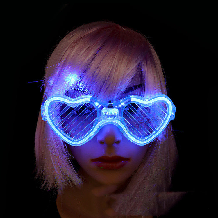 LED Light Up Purple Shutter Shades