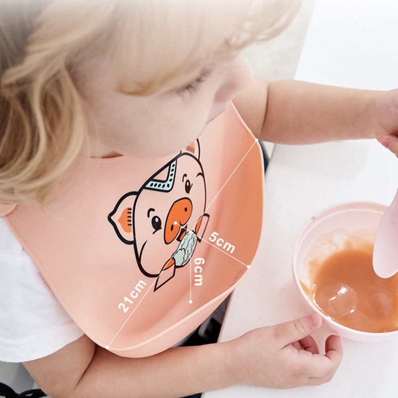 Super Soft Silicone Baby Eating Bibs