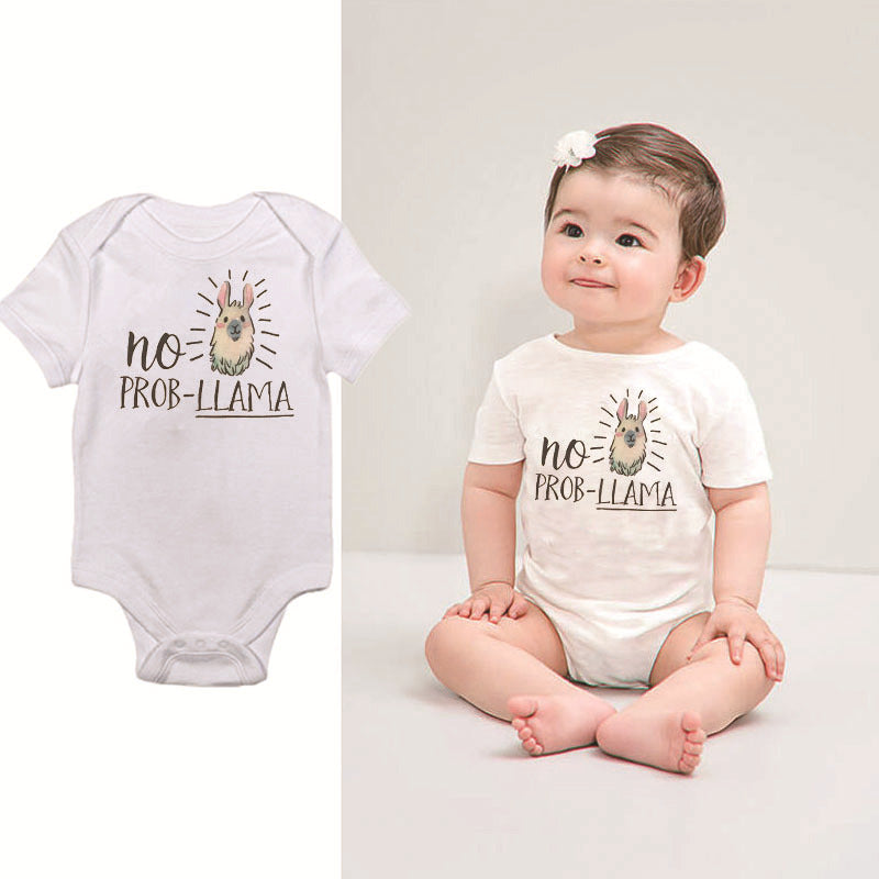 Personalized No Prob Llama Baby Onesies