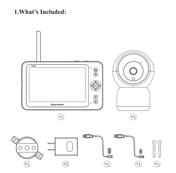 1080P 5-Inch Baby Monitor