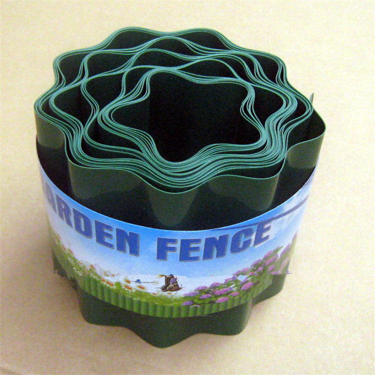 Green Plastic Garden Fence - Easy Installation