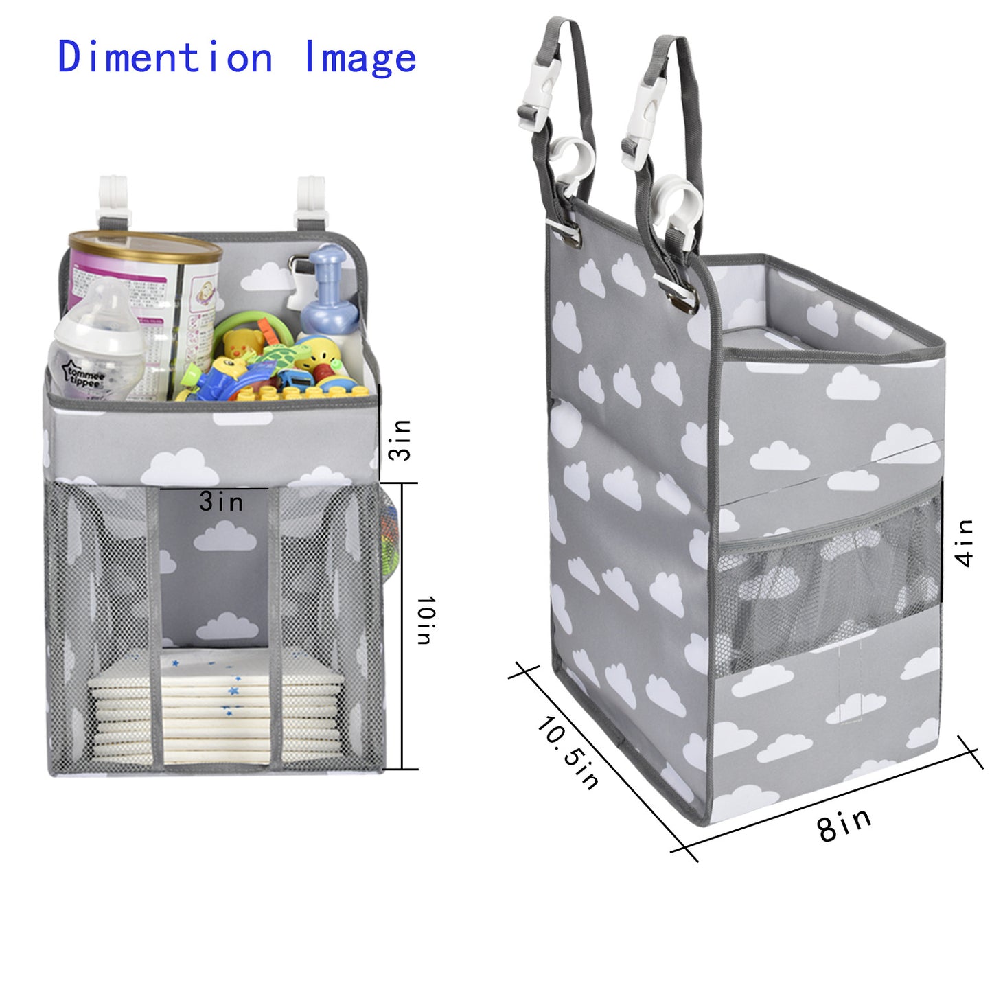 Premium Baby Bedside Storage Hanging Bag