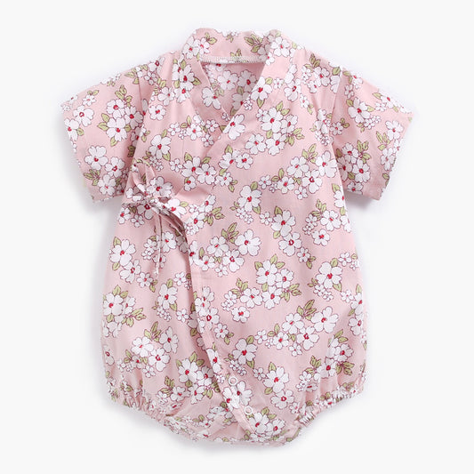 Baby Onesies Floral Yukata Bag Fart Clothes