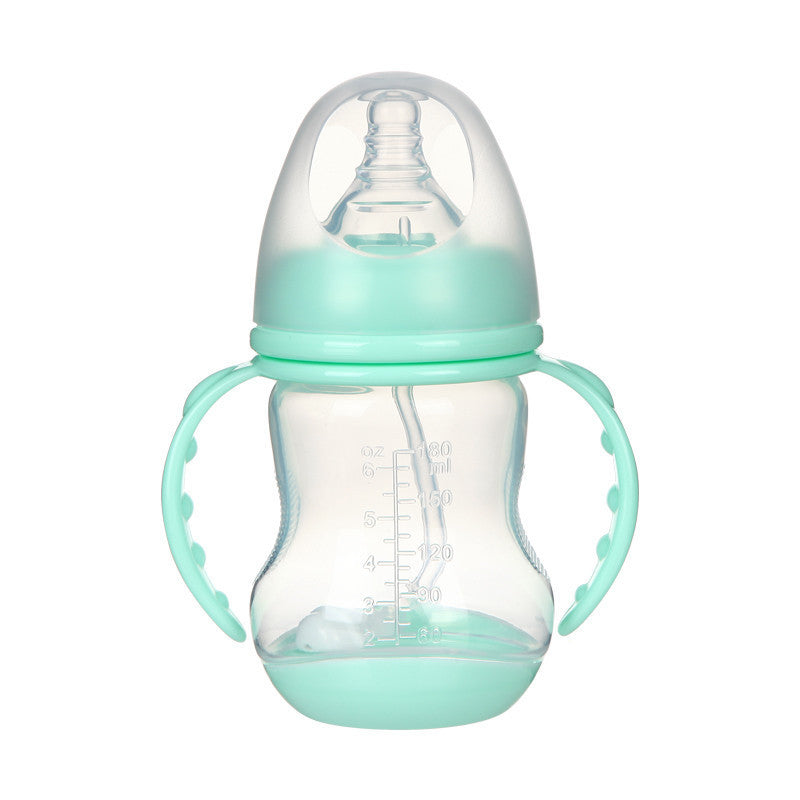 Anti-colic Baby Bottle with Straw Handle