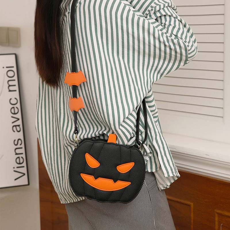 Funny Pumpkin Cartoon Shoulder Bag