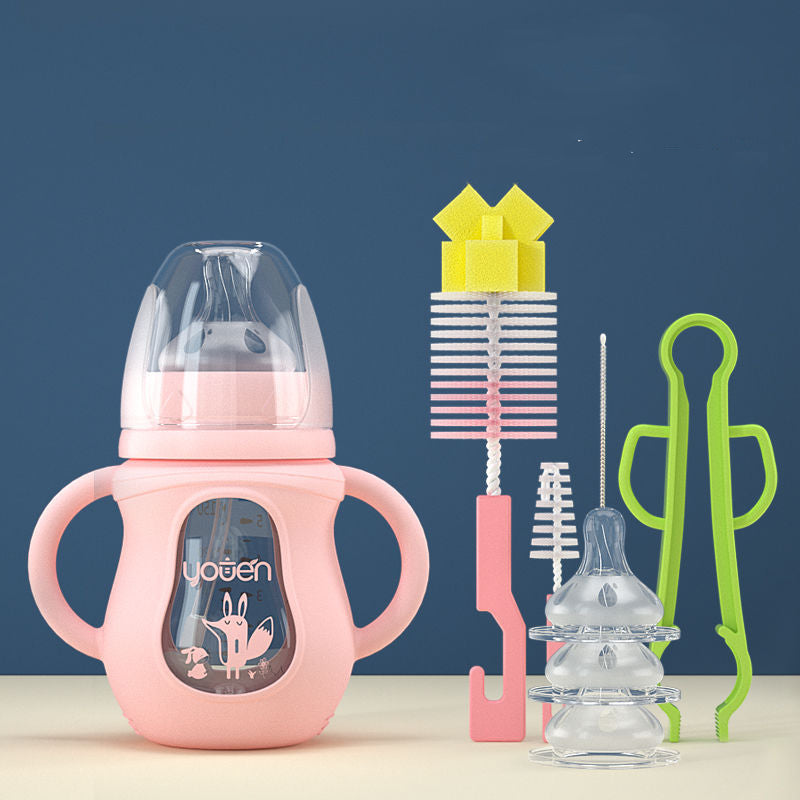 Silicone Straw Baby Bottle