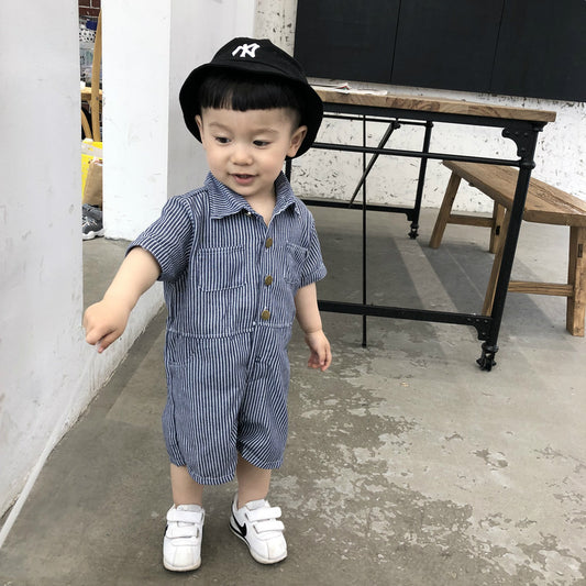 Thin Denim Summer Onesies for Boys