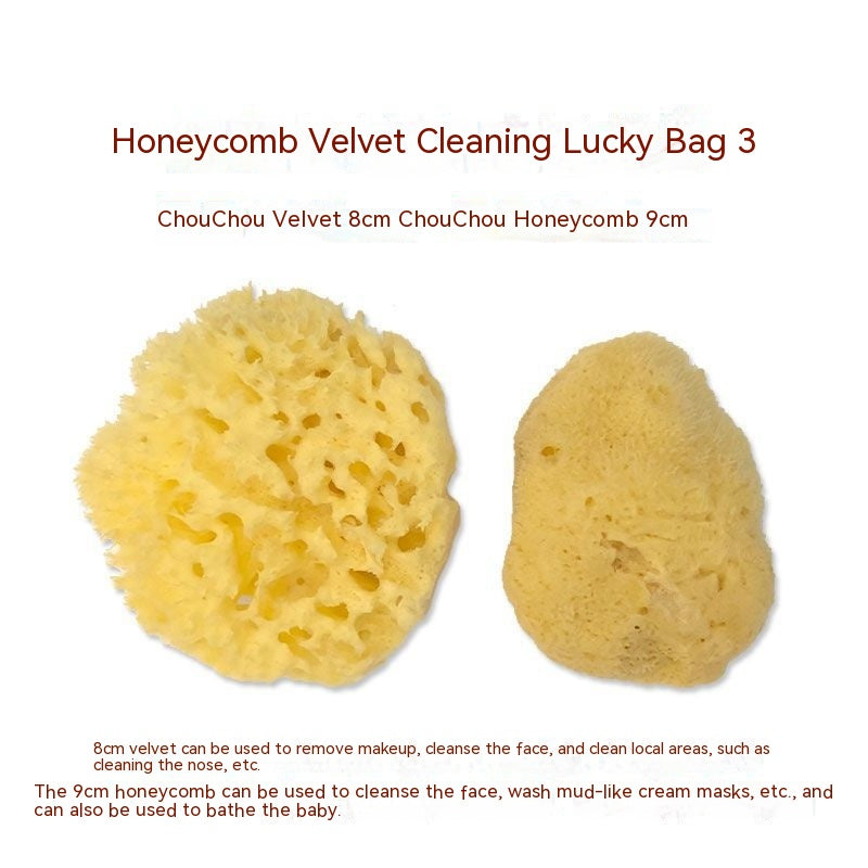 Honeycomb Velvet Baby Bath Sponge