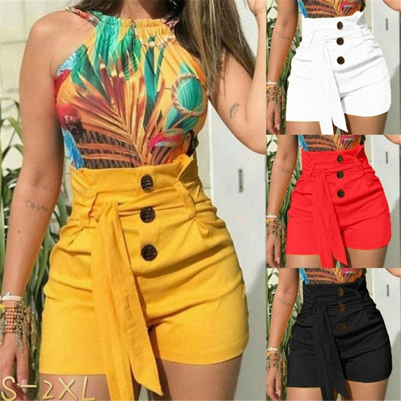 Fashion High Waist Women's Shorts