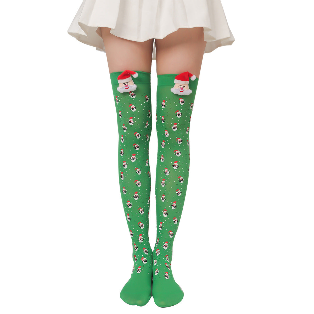 Christmas Plush Doll Knee Socks