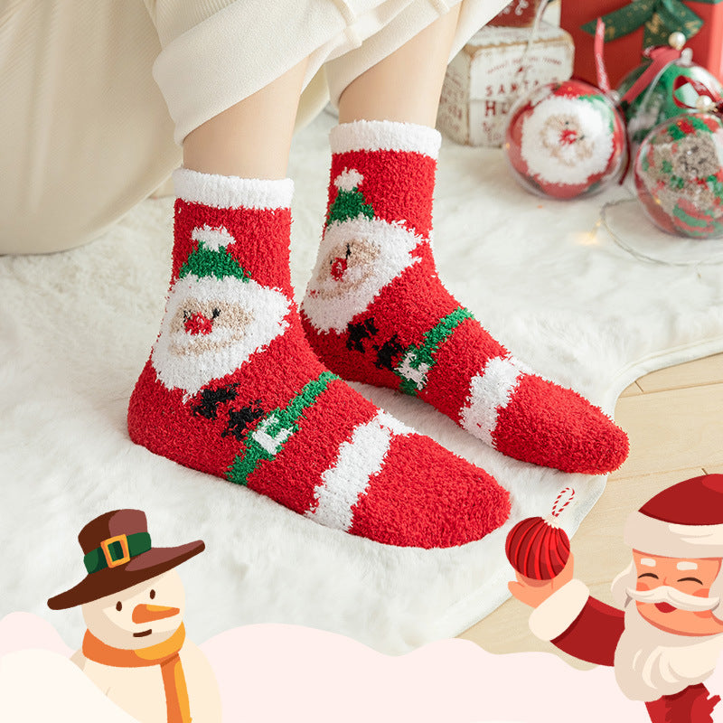 Kids' Coral Fleece Christmas Stockings