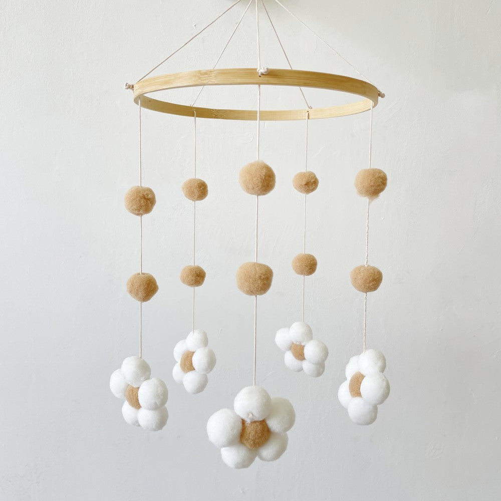 Handmade Wooden Flower Wind Chimes